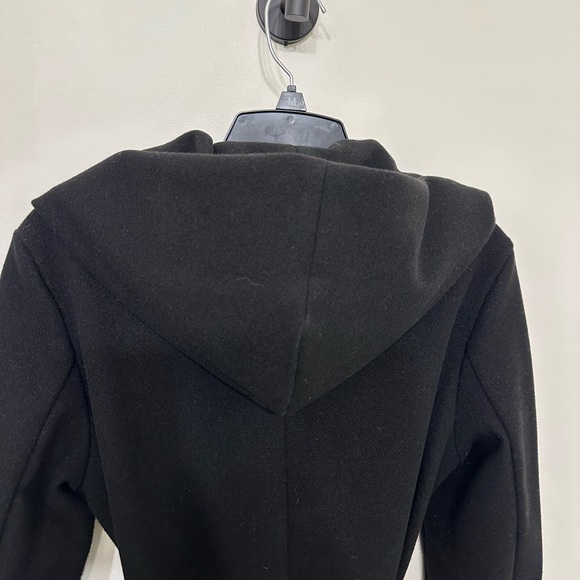 Zara Elegant Black Wrap Coat - Picture 4 of 4